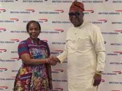 NANTA, British Airways Strengthen Partnership, Back Travel Training Institute NANTA President Yinka Folami and members of the association’s National Executive Council during a visit to British Airways’ new Country Office in Lagos.