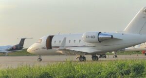 NSIB Investigates Challenger 604 Door Separation After Mayday Call Challenger 604 aircraft involved in the door separation incident under investigation by the NSIB in Abuja.